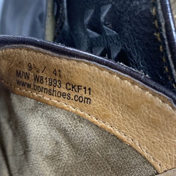 Born Leather Textured Studded Ankle Cowboy Western Boots Size 9.5 Women’s - Picture 16 of 16